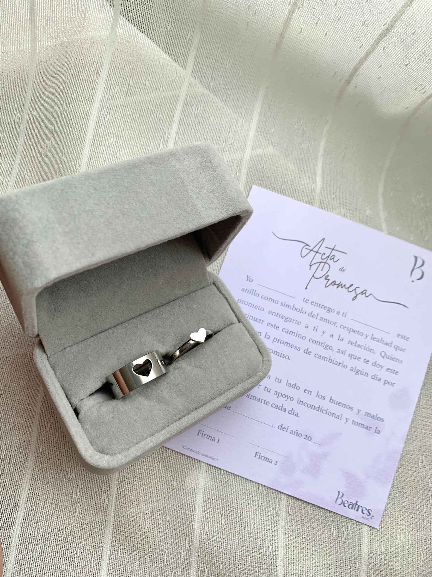 Box Anillos de Promesa