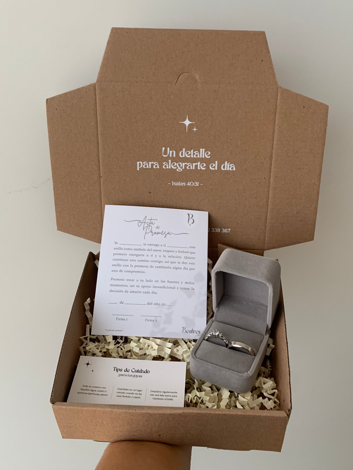 Box Anillos de Promesa Princesa