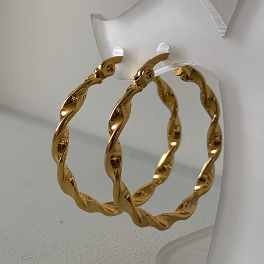 Argollas Golden Twist