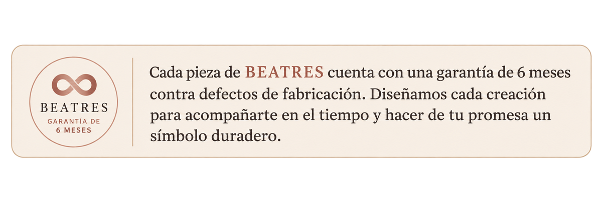 Cuidado y garantía de los anillos Beatres