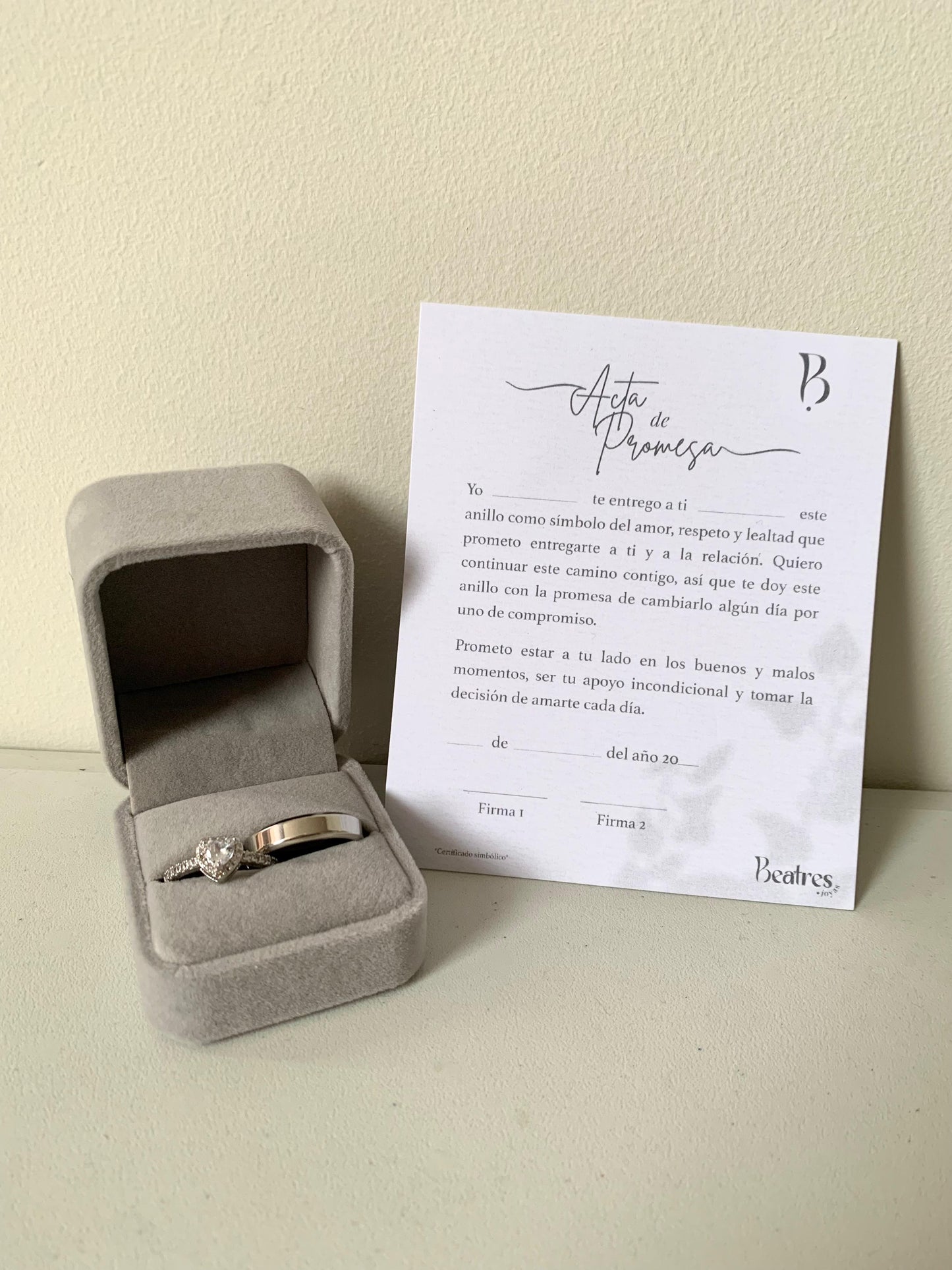 Box Anillos de Promesa Pandora