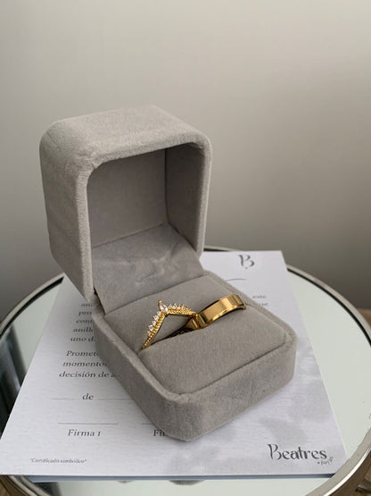 Box Anillos de Promesa Princesa