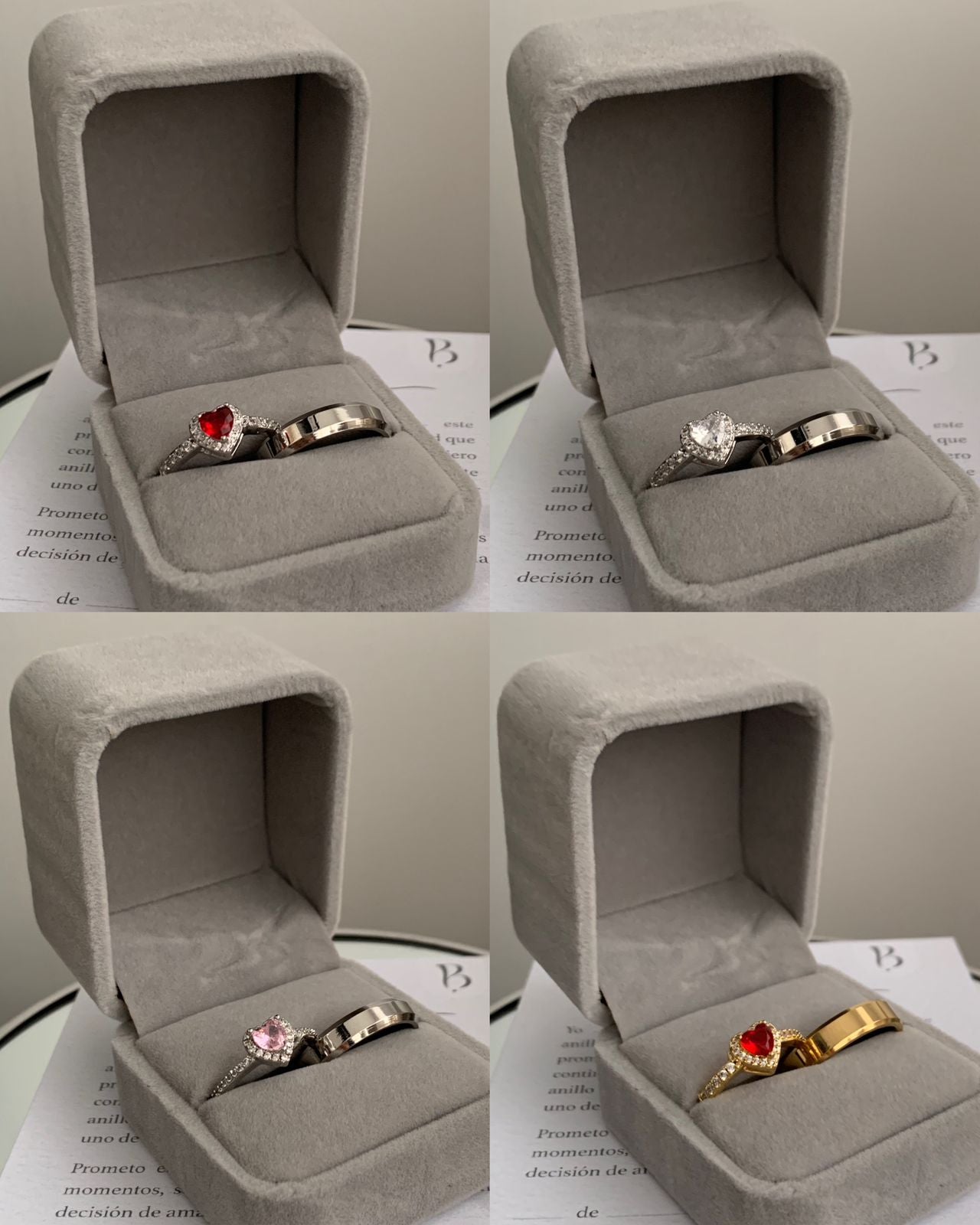 Box Anillos de Promesa Pandora