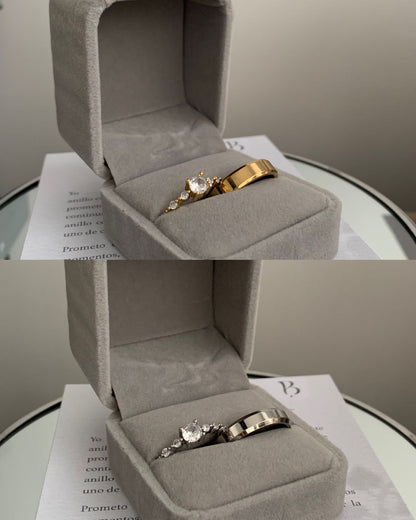 Box Anillos de Promesa Princesa