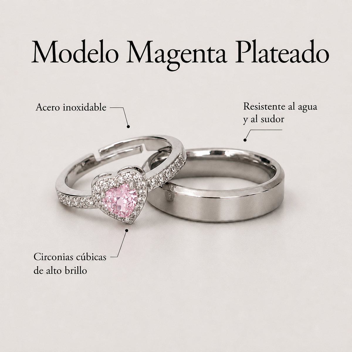 Anillos de promesa Pandora para parejas – foto 10