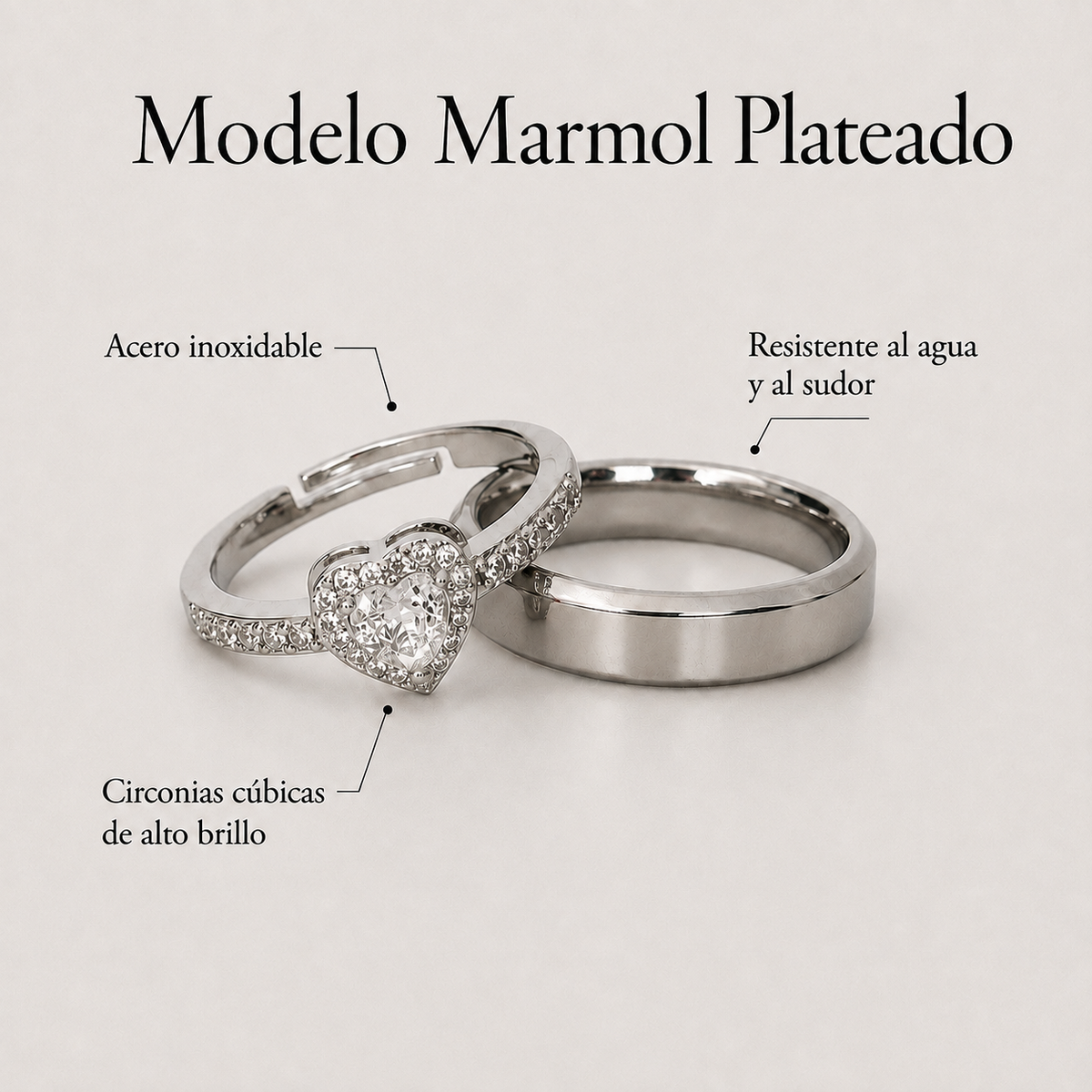 Anillos de promesa Pandora para parejas – foto 12