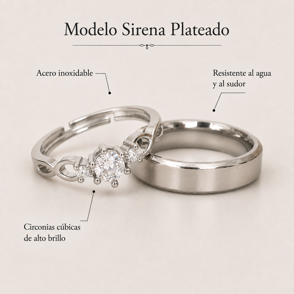 Anillos de promesa Pandora para parejas – foto 14