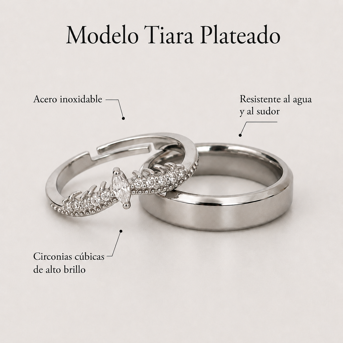 Anillos de promesa Pandora para parejas – foto 16